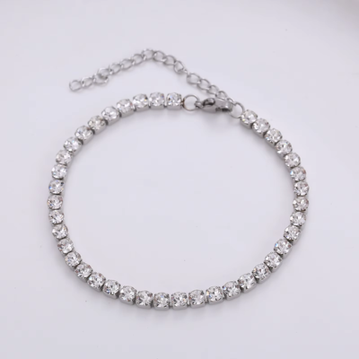 Women's Tennis Bracelet with Round Stones