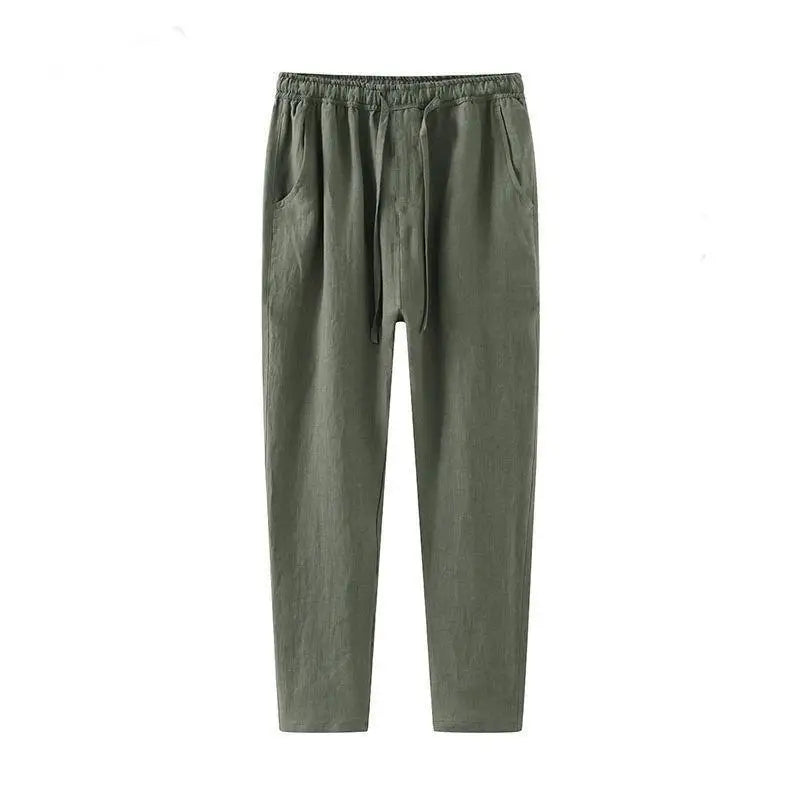 Jack | Linen Summer Trousers with Drawstring Waist