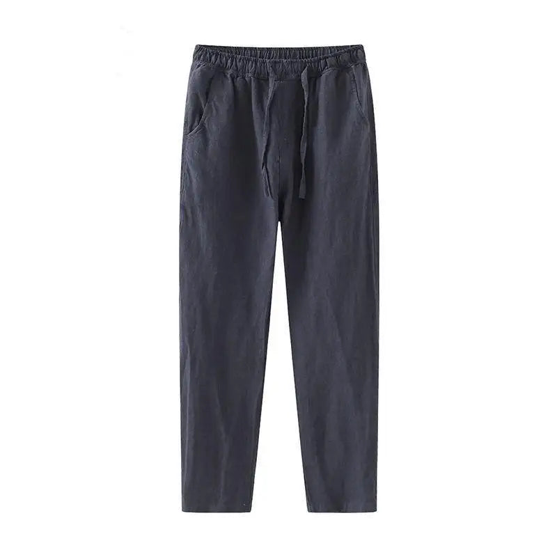 Jack | Linen Summer Trousers with Drawstring Waist