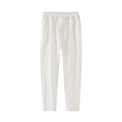Jack | Linen Summer Trousers with Drawstring Waist