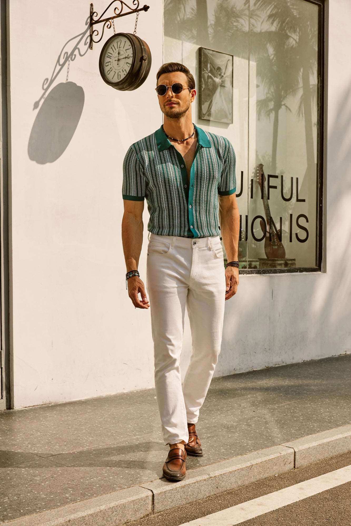 Oliver | Summer Polo Shirt with Retro Stripes