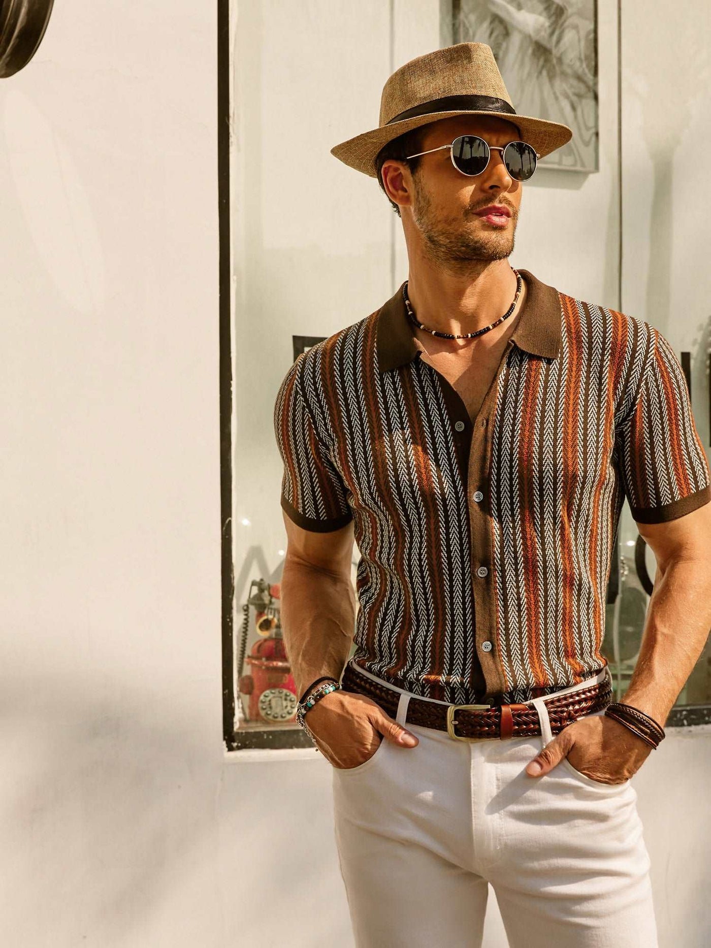 Oliver | Summer Polo Shirt with Retro Stripes