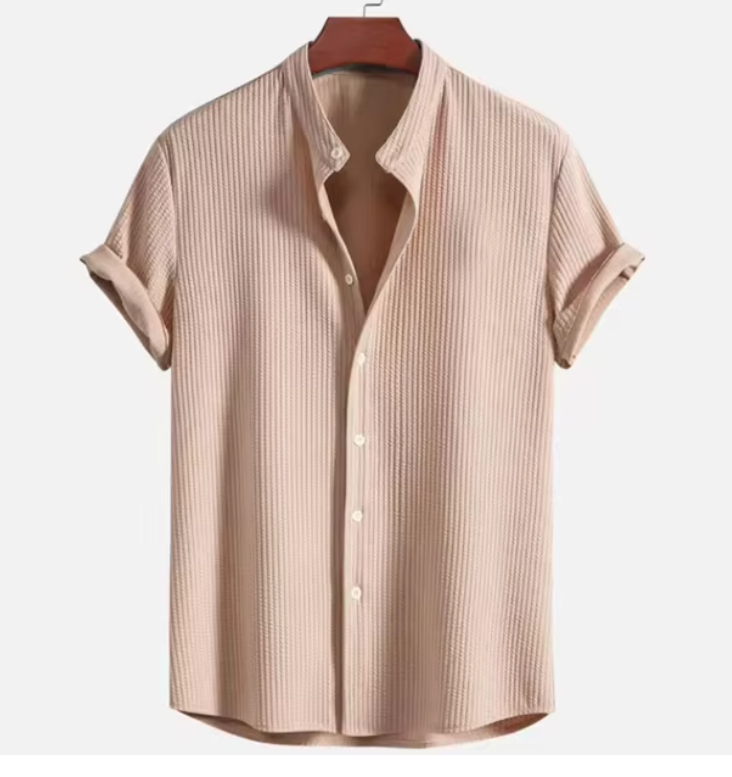 Theo | Textured Linen Summer Shirt for Men