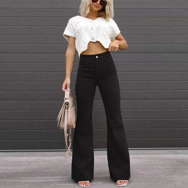 Isla | Summer Flared Pants with High Waist Women