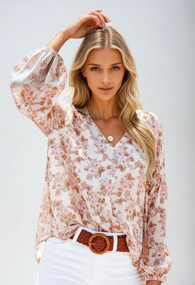 Freya | Women's Summer Floral Blouse
