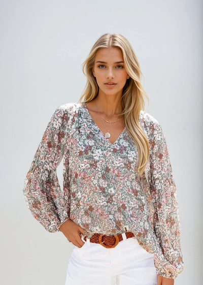Freya | Women's Summer Floral Blouse