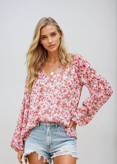 Freya | Women's Summer Floral Blouse