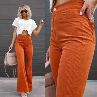 Isla | Summer Flared Pants with High Waist Women