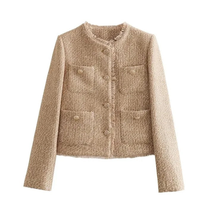 Women's Tweed Cropped Summer Jacket